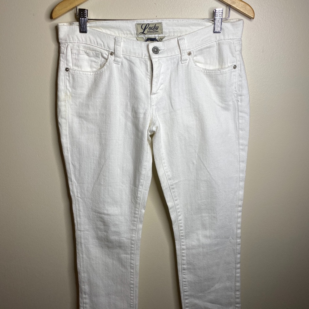 Lucky White Denim Jeans ( Zoe Straight)